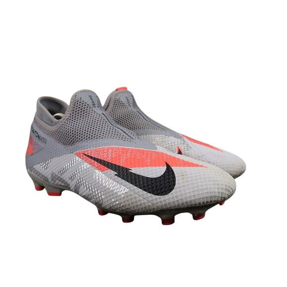 Nike Shoes Mens 10.5 Football Cleat Phantom Vision 2 Academy Dynamic Fit MG Grey - Picture 1 of 16